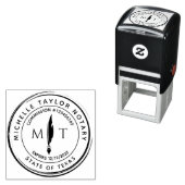 Notar Signature Agent Beruflich Moderne Röhre Permastempel (Beispiel)