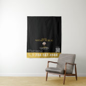 Notar-Signieragenten-Foto-QR-Code-Tischbanner Wandteppich (Beispiel)