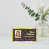 🏛️ Notar Signierung benutzerdefinierter QR Visitenkarte (Stehend Vorderseite)