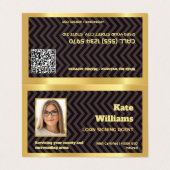 🏛️ Notar Signierung benutzerdefinierter QR Visitenkarten (Außenseite Aufgefaltet)