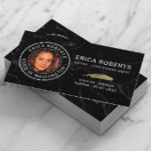 Notar Signing Agent Black Marble Foto Visitenkarte