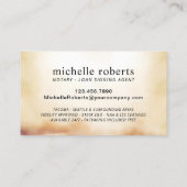 Notar Signing Agent Marble Agate Foto Visitenkarte (Rückseite)