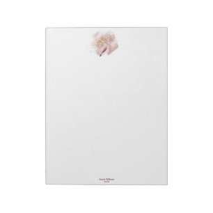 Notar Signing Agent Moderne Rose Gold Agate Notizblock