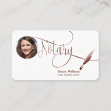 Notar Signing Agent Moderne Rose Gold Agate