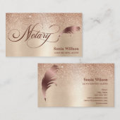 Notar Signing Agent Moderner Beruflicher Busi Visitenkarte (Vorne/Hinten)