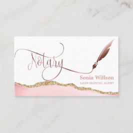 Notar Signing Agent Moderner QR-Code Visitenkarte