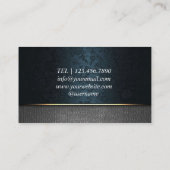 Notar Signing Agent Modernes Grün Visitenkarte (Rückseite)