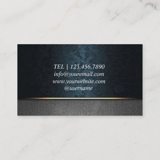 Notar Signing Agent Modernes Grün Visitenkarte (Rückseite)