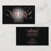 Notar-Sparte für Gold-Hypothekendarlehen mit elega Visitenkarte (Vorne/Hinten)