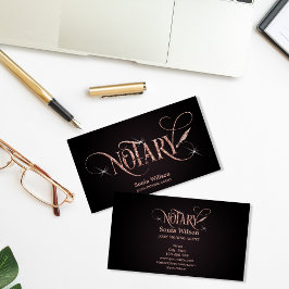 Notar-Sparte für Gold-Hypothekendarlehen mit elega Visitenkarte