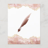 Notar- und Kreditsignierungs-Agent Rosa Rosa Fahne Flyer (Hinten)