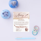 Notar- und Kreditsignierungs-Agent Rosa Rosa Fahne Flyer (Einzeln)