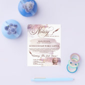 Notar- und Kreditsignierungs-Agent Rosa Rosa Fahne Flyer (Einzeln)