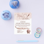 Notar- und Kreditsignierungs-Agent Rosa Rosa Fahne Flyer (Einzeln)