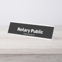 Notar und Namens-Textvorlage Schwarz