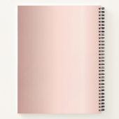 Notar Unterzeichnung Agent Rose Gold Notizblock (Rückseite)