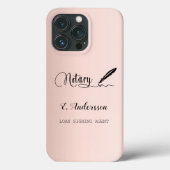 Notar Unterzeichnung Agent Rose Gold Schwarz Case-Mate iPhone Hülle (Rückseite)