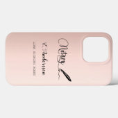 Notar Unterzeichnung Agent Rose Gold Schwarz Case-Mate iPhone Hülle (Rückseite (Horizontal))