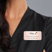 Notar Unterzeichnung Agent Rose Gold Skript Namensschild