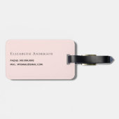 Notar Unterzeichnung Agent Rose Goldrot Gepäckanhänger (Rückseite horizontal)