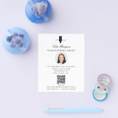 Notar-Unterzeichnungsagent Moderne weiße QR-Code- Flyer (Einzeln)