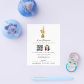 Notar-Unterzeichnungsagent QR-Code Foto Botanische Flyer (Einzeln)