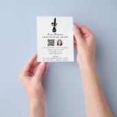 Notar-Unterzeichnungsagent QR-Code Foto Botanische Flyer (Gruppe)