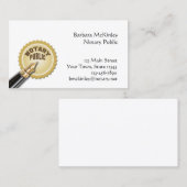 Notar Visitenkarte (Vorne/Hinten)