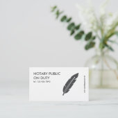 Notar Visitenkarte (Stehend Vorderseite)