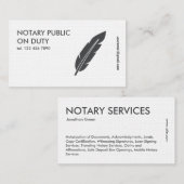 Notar Visitenkarte (Vorne/Hinten)