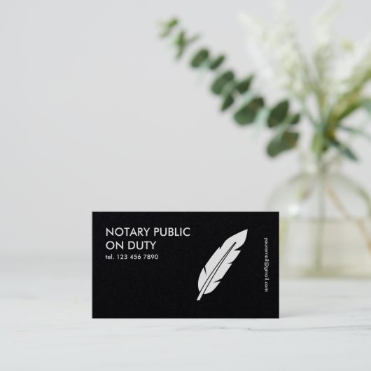 Notar Visitenkarte (Stehend Vorderseite)