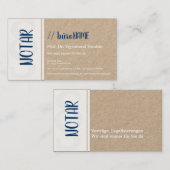 Notar Visitenkarte (Vorne/Hinten)