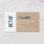 Notar Visitenkarte (Vorderseite)