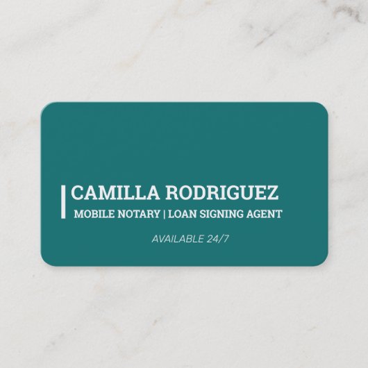 Notar Visitenkarte (Vorderseite)