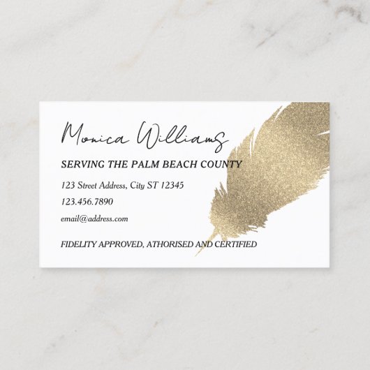 Notar Visitenkarte (Rückseite)