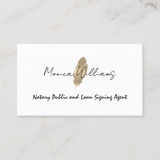 Notar Visitenkarte (Vorderseite)