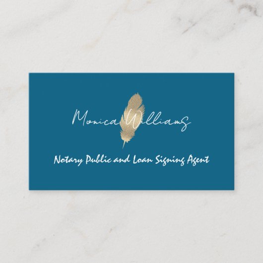 Notar Visitenkarte (Vorderseite)