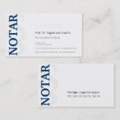 Notar-Visitenkarte Visitenkarte (Vorne/Hinten)