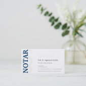 Notar-Visitenkarte Visitenkarte (Stehend Vorderseite)