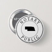 Notar von Nebraska Button (Vorne & Hinten)