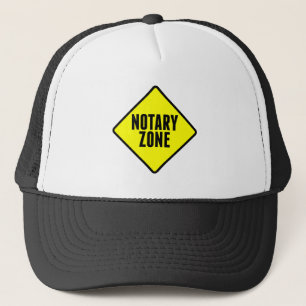 Notar Zone Gelbe Straßenzeichen Truckerkappe