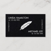 Notar: Zwei Namen Premium Visitenkarte (Vorderseite)