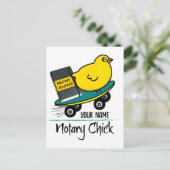 Notarchiv auf der Skateboard - Kundenname Postkarte (Stehend Vorderseite)