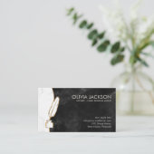 Notarchivfarben, Marmor und Gold Visitenkarte (Stehend Vorderseite)