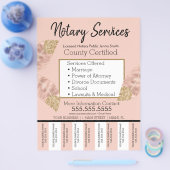 Notardienstleistungen Rosa Gold-Business-Tee aus R Flyer (Einzeln)