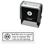 Notare Briefmarke der Folgeprognostizierung Permastempel (Beispiel)