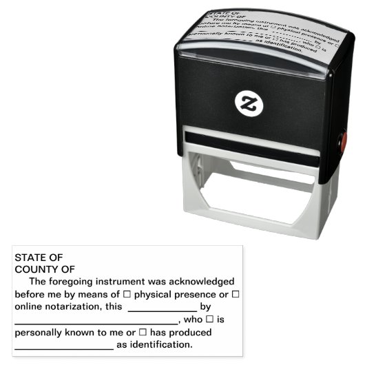 Notare Briefmarke Permastempel (Beispiel)