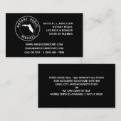 Notare in Florida Visitenkarte (Vorne/Hinten)