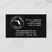 Notare in Florida Visitenkarte (Vorderseite)