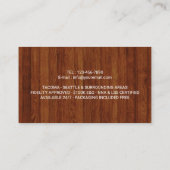 Notare öffentliche Darlehen Signierung Agent Custo Visitenkarte (Rückseite)